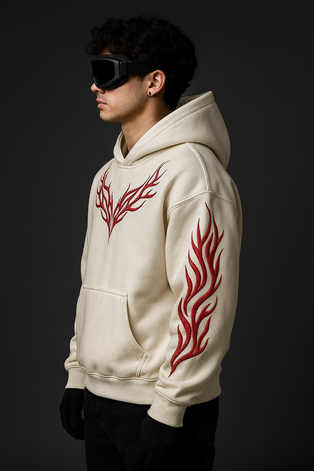 Inferno Hoodie – Ivory Heat Edition