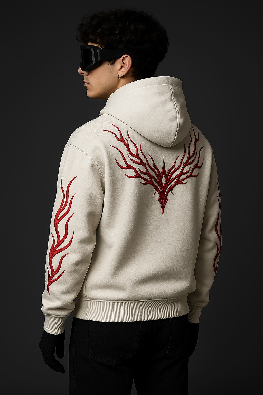 Inferno Hoodie – Ivory Heat Edition