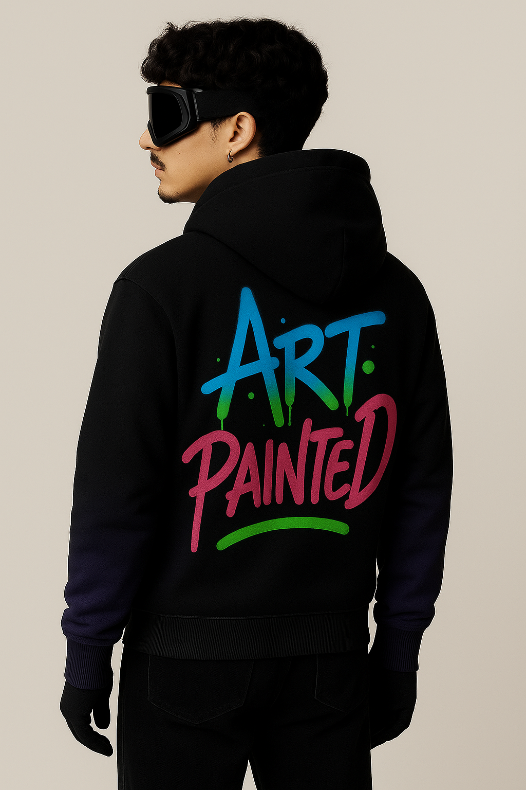 Street Pulse Hoodie – Neon Graffiti Edition