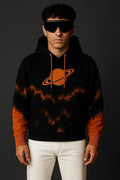 Planet Glow Premium Hoodie – Cosmic Black & Orange Edition